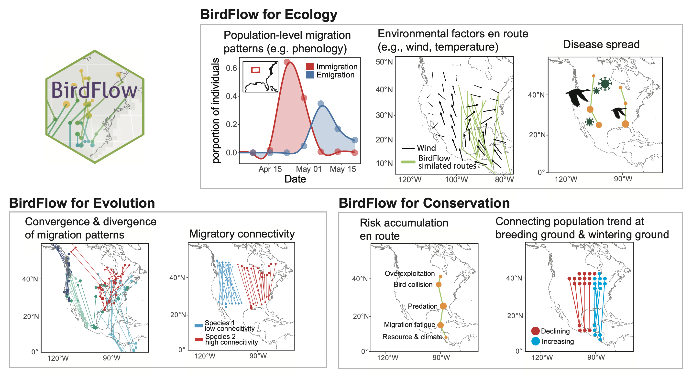 BirdFlow overview with ecological, evolutionary, and conservation applications